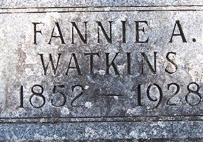 Fannie A. Watkins Fannie A. Watkins