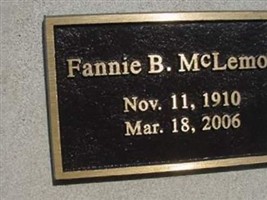 Fannie B. McLemore Fannie B. McLemore