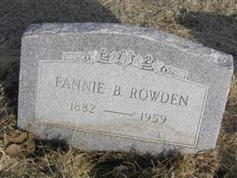 Fannie B Rowden