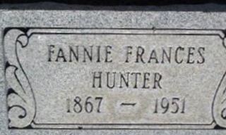 Fannie Frances Fawson Hunter