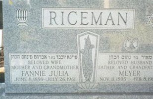 Fannie Julia Witte Riceman