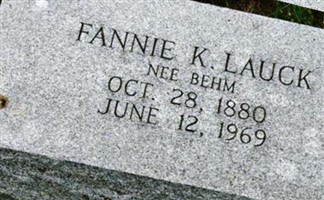 Fannie K Behm Lauck