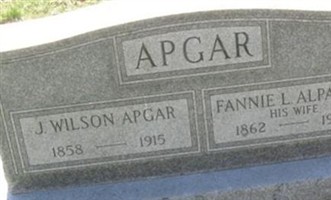 Fannie L. Alpaugh Apgar Fannie L. Alpaugh Apgar