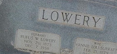Fannie Lou Surratt Lowery