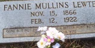 Fannie Mullins Lewter Fannie Mullins Lewter