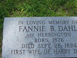 Fanny B Herrington Dahl