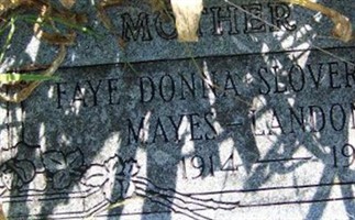 Faye Donna Slover Landon