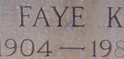 Faye K Burrow