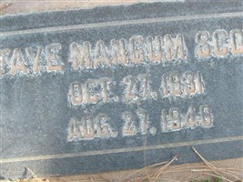 Faye Mangum Scow