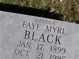 Faye Myrl Smelser Black