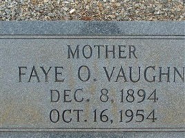 Faye O. Vaughn Faye O. Vaughn