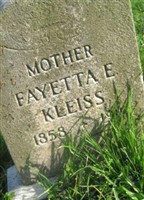 Fayetta E. Kleiss Fayetta E. Kleiss