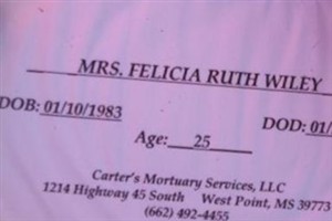 Felicia Ruth Wiley