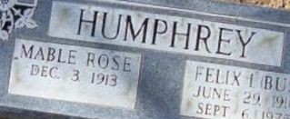 Felix I "Bus" Humphrey Felix I "Bus" Humphrey