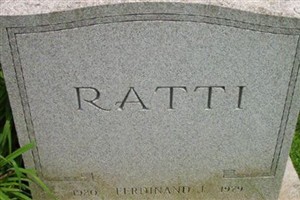 Ferdinand J. Ratti Ferdinand J. Ratti