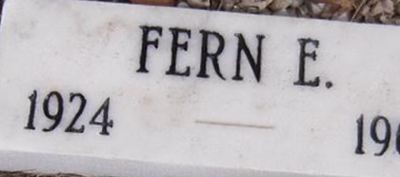 Fern E Dimeler Fern E Dimeler
