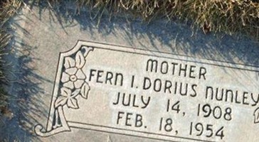 Fern Eileen Dorius Nunley Fern Eileen Dorius Nunley