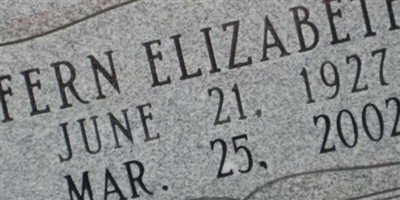 Fern Elizabeth Barney Thomas