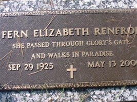 Fern Elizabeth Renfroe Fern Elizabeth Renfroe