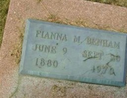 Fianna Maria "Annie" Potts Benham Fianna Maria "Annie" Potts Benham