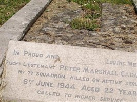 Flight Lieutenant ( Pilot ) Peter Marshall Cadman Flight Lieutenant ( Pilot ) Peter Marshall Cadman