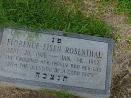 Florence Eisen Rosenthal Florence Eisen Rosenthal
