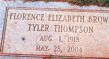 Florence Elizabeth Brown Tyler Thompson