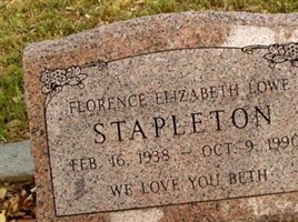 Florence Elizabeth Lowe Stapleton Florence Elizabeth Lowe Stapleton