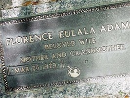 Florence Eulala "LaLa" Adams Florence Eulala "LaLa" Adams
