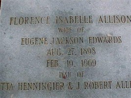 Florence Isabelle Allison Edwards Florence Isabelle Allison Edwards