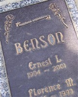 Florence M Vickery Benson Florence M Vickery Benson
