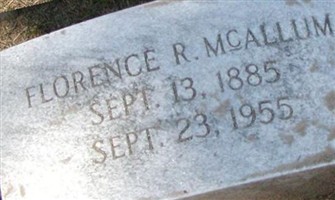 Florence R McAllum