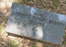 Florence Sidney Burney Stevens Florence Sidney Burney Stevens