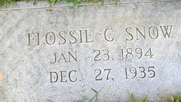 Flossie C. Snow Flossie C. Snow