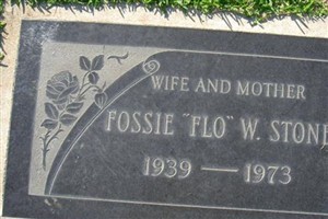 Flossie Winifred "Flo" Stone Flossie Winifred "Flo" Stone