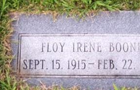 Floy Irene Foster Boone Floy Irene Foster Boone