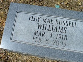 Floy Mae Russell Williams Floy Mae Russell Williams