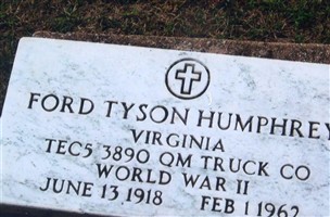 Ford Tyson Humphrey, Sr Ford Tyson Humphrey, Sr