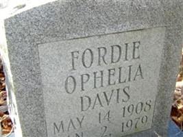 Fordie Ophelia Davis