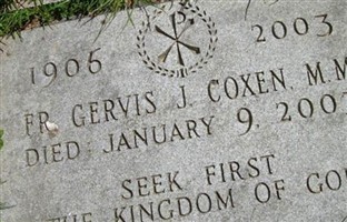 Fr Gervis J Coxen MM