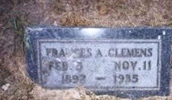 Frances A Clemens Frances A Clemens