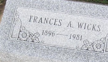 Frances A Wicks