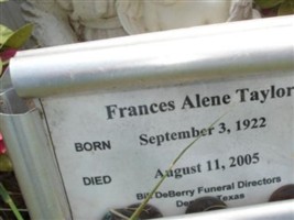 Frances Alene Showalter Taylor Frances Alene Showalter Taylor
