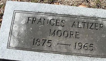 Frances Altizer Moore Frances Altizer Moore