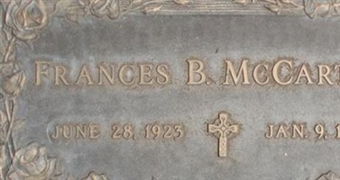 Frances B McCarthy Frances B McCarthy