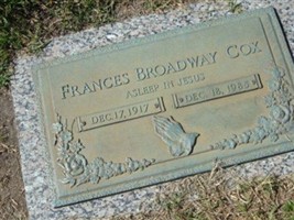 Frances Broadway Cox Frances Broadway Cox