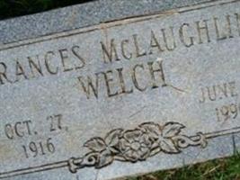 Frances E McLaughlin Welch