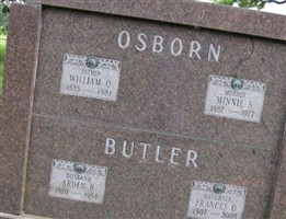 Frances E Osborn Butler