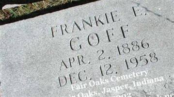 Frances Eugene "Frankie" Goff