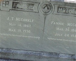 Frances R. L. "Fannie" King McCorkle Frances R. L. "Fannie" King McCorkle